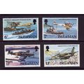 ISLE OF MAN 1978 RAF JUBILEE SET 4 VALS U/M MINT