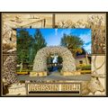 Jackson Hole Wyoming with Elk Laser Engraved Wo...