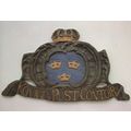 Straisund German Antique Post Office Sign Postcard
