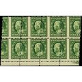374, Mint NH Unbelievable Misperf ERROR Block o...