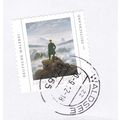 Waldsee postmark Germany 2012 on Caspar Friedri...