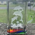 KURE BEACH NC Dolphin Paperweight 3D Laser Etch...