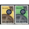 1967 Iceland - Europa set of 2 - Sc# 389-90 used