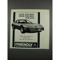 1983 Friendly Chevrolet Car Dealer Ad - Corvette