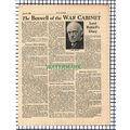 X1500) Lord Riddell - 1933 Article