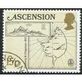 Ascension 1981 Early Maps of Ascension 15p Blac...