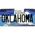 Oklahoma State License Plate Novelty Fridge Magnet