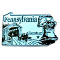 Pennsylvania State Outline Fridge Magnet