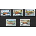 ISLE OF MAN 1991 MANX LIFE BOATS SET 5 VALS U/M...