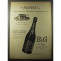 1953 B&G Sparkling Burgundy Ad - Menu specialit...