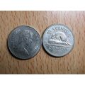 1985 Queen Elizabeth ll 5 Cents Canada Coin