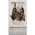 1907 postcard Birthday Greetings - Fair White L...