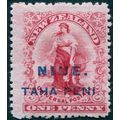 Niue 1902 1d carmine SG9 unused