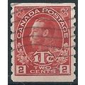 Canada 1916 SG234 2c + 1c Rose-Red Die I Imperf...