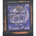 Germany 1934 - SG550 - 25pf blue - Hindenburg M...