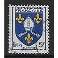 FRANCE 1954 PROVINCIAL COAT OF ARMS 5F SAINTONG...