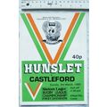 1985 programme Hunslet v. Castleford