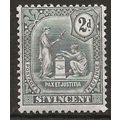 St Vincent 1911 SG104 2d Grey Mounted Mint ..