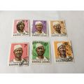 1972 President Slaka Stevens 6 stamps