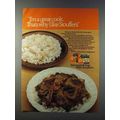 1981 Stouffer's Scallops and Shrimp Mariner Ad