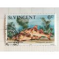 St Vincent 1975 Marine Life 6c Spotted goatfish...