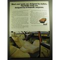 1970 Audi Car Advertisement - Most cars' seats are designed by stylists.