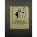 1950 American Airlines Ad - cartoon by Sam Cobean - Carries More
