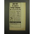 1952 Henry Holt & Co. Spoken Language Courses Ad - New way to learn