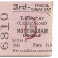 B.T.C. Edmondson Ticket - Leicester London Rd. ...