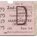 B.T.C. Edmondson Ticket - Leeds Central or City...