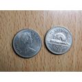 1986 Queen Elizabeth ll 5 Cents Canada Coin