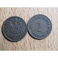 1912d 1 Pfennig Germany Empire Coin