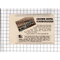 Crown Hotel Scarborough Frederick Hotel Advert ...