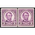 600, Mint Superb NH 3¢ Coil Line Pair - WoW - S...