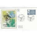 France 1987 Jean Rostand Silk FDC Paris special...