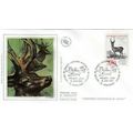 France 1988 Le Cerf Silk FDC Paris special canc...