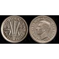 Australia Three Pence 1952 Used Coin 3d Wheatsheaf