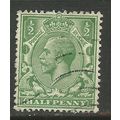 GB 1912 - 24 KGV 1/2d Green SG 351 Wmk 100 ( L2...
