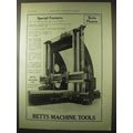 1922 Betts Machine Tools Ad - Planers