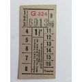 Sunderland Corporation Transport Bus Ticket #2