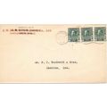 Canada Admiral War Tax #MR1 x 3, 1915 Sherbrook...