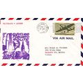 USA CLEVELAND <> LONDON first flight cover date...