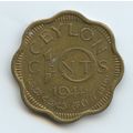 Ceylon 10 Cents 1944
