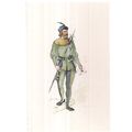 A LATE MIDDLE AGES Royal Messenger unused vinta...