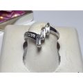 3 Straight Baguette & Round CZ .66cttw offset c...
