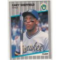 1989 Fleer Gary Sheffield rookie baseball card ...