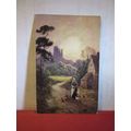 A RURAL SCENE. unused antique postcard by P.P. ...