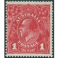 Australia 1920 1d carmine aniline Perf 14¼x14 S...
