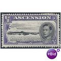 Ascension 1938 SG38 1/2d Black & Violet Mounted...