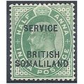 British Somaliland 1903 O1 1/2 Anna Yellow-Gree...